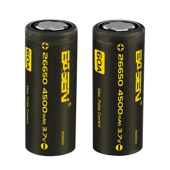 BS26003 26650 Ličio Baterija 3.7 V 4500mAh Didelės Talpos 26650-60A daugkartinio Įkrovimo Baterija Tinka Flashligh