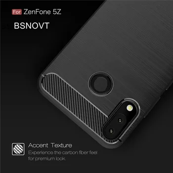 BSNOVT Asus ZenFone 5z ZS620KL Atvejais Dangtis atsparus smūgiams Silikoninis Šepečiu Telefono dėklas Skirtas Asus ZenFone 5z ZS620KL Fundas 5 ZE620KL