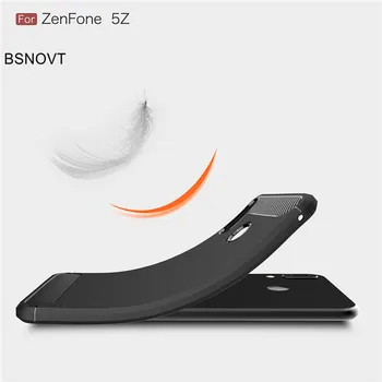 BSNOVT Asus ZenFone 5z ZS620KL Atvejais Dangtis atsparus smūgiams Silikoninis Šepečiu Telefono dėklas Skirtas Asus ZenFone 5z ZS620KL Fundas 5 ZE620KL