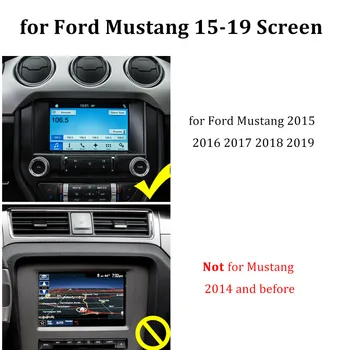 Buendeer Automobilių Navigacijos Ekrano apsaugos Ford Mustang GT350 - 2019 8-Colių In-Dash Ekrano grūdintas kino Auto interjeras