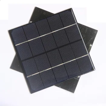 BUHESHUI 3W 5V 600Ma Mini Saulės Elementų monokristaliniai Saulės elementai, Saulės Energijos, 3,7 v Baterija, Įkroviklis, 132*132MM Nemokamas Pristatymas