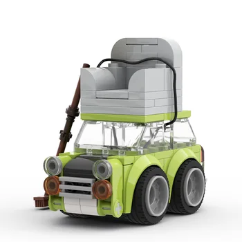Buildmoc Ponas Beanss Mini žaliojo Automobilio Stogas Su Sofa-Klasikinis Sporto Greitis Chumps Pupelės Filmą Classic 