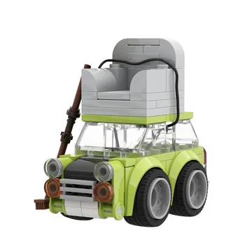 Buildmoc Ponas Beanss Mini žaliojo Automobilio Stogas Su Sofa-Klasikinis Sporto Greitis Chumps Pupelės Filmą Classic 