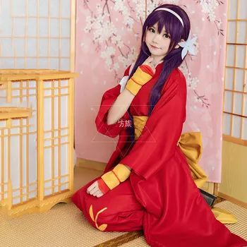 Bungo Benamių Šunų Kyoka Izumi Kimono Cosplay Kostiumas Helovinas Anime Cosplay Kostiumai Išgalvotas Suknelė Vyras Moteris Japonų Kimono