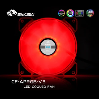 Bykski RGB 120mm Atveju Radiatoriaus Aušinimo Ventiliatorius 12V Apšvietimo PC Radiatoriai CF-APRGB-V3