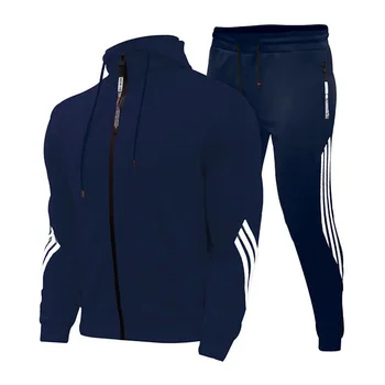Bėgimas Vyrai Veikia Rinkinių Sweatershirts Kostiumas 2020 M. Pavasarį, Rudenį Laisvalaikio Kostiumas Pritaikoma Gobtuvu Sportwear Fitneso Apranga Vyrams