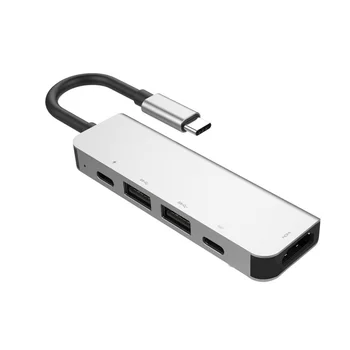 C tipo HUB USB C iki HDMI 4K USB 3.0 Adapteris Su USB C PD Įkrovimo Konverteris Dongle 