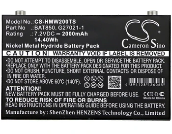 Cameron Kinijos 2000mAh Baterija BAT850, G27021-1 