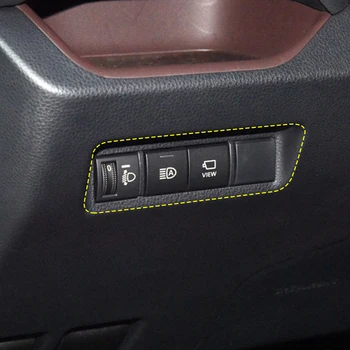 CarManGo Toyota Rav4 Rav 4 XA50 2019 2020 Automobilių Žibintų Kontrolės Padengti Apdaila Jungiklio Mygtuką Skydo Lipdukas, Interjero Priedai