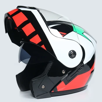 Casco capacetes dvigubo dvigubo objektyvo šalmas visą veidą motociklo šalmas šalmai kalnų lenktynių šalmai