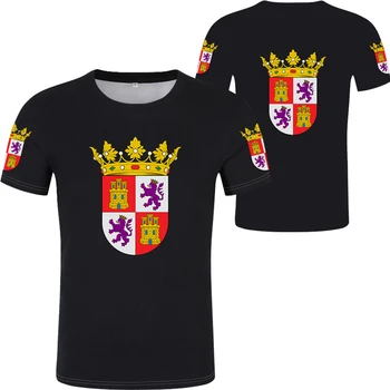 CASTILLA Y LEON mados 2020 Naujas Cool T-shirt valladolid t-shirt spausdinti vėliavos žodis salamankos burgos zamora top sportas trumpas rankovės