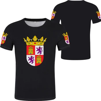 CASTILLA Y LEON mados 2020 Naujas Cool T-shirt valladolid t-shirt spausdinti vėliavos žodis salamankos burgos zamora top sportas trumpas rankovės