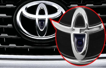 CCD Automobilio Priekyje Logotipas Kamera Toyota Prado Highlander Žemės Camry Vaizdas iš Priekio Atbulinės eigos Atsarginė Kamera, Parkavimo Pagalba