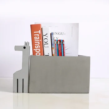 Cemento lentynoje knyga rėmo Silikono formos talpinimo talpinimo namų, biuro reikmenys 