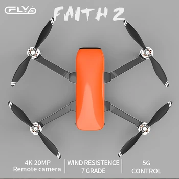 CFLY Tikėjimo 2 Professional GPS Drone su 3-Ašis Gimbal 4K HD 