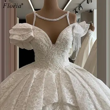 Chalatas De Mariee Balto Vestuvių Suknelės 2020 M. Specialios Nėrinių Princesė, Vestuvinių Suknelių Turkijos Nuotakos Suknelės, Vestidos De Novia Užsakymą