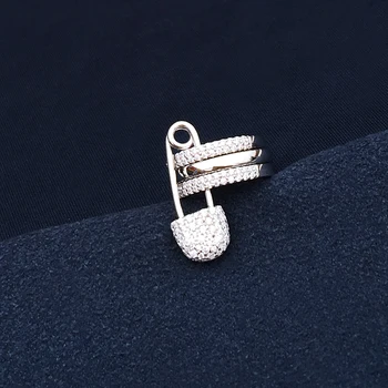 Cheny s925 sterlingas sidabro birželio naujas rose gold pin ausies kaulų įrašą moterų klasikinis spalvingas korėjos mados tinka Monakas pokylių stilius
