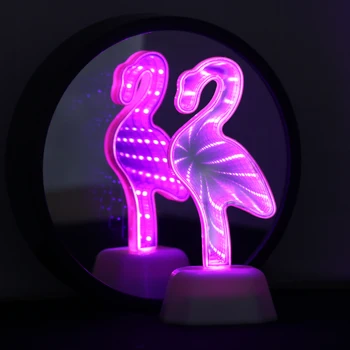 CHIBUY 3D Degančių LED Tunelio lempą InfinityMirror Tunelio šviesos diodų (LED) Namų Puošybai Šviesos Ženklas Tunelio Veidrodėlio Lemputė šviesos Stalo