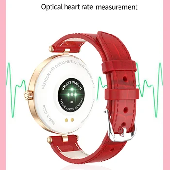 CHOTOG Mados Smart Watch Moterų Širdies ritmas, Kraujo Spaudimo Monitorius Pedometer Fitness Tracker, Muzikos Valdymo jutiklinių Smartwatch
