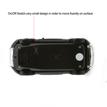 CHYI 2.4 G Bevielio Cool Automobilių Sporto Kompiuterio Pelės Ergonomiškas Mini 3D Optinė USB Pelės, Nešiojamų 1600 DPI Pelės Nešiojamas Desktop