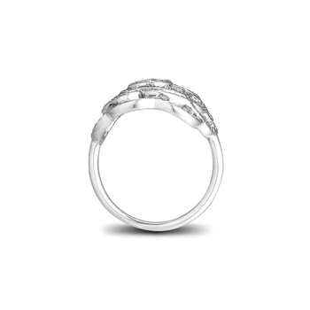 CKK Didelės Rožės Žiedas 925 Sterlingas Sidabro Aišku, CZ Vestuvių Originalus Žiedai moterims, Sidabras 925 anillos mujer Fine Jewelry