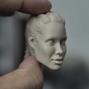 Collelctible 1:6 Masto Moterų Galvos Skulptūra Modelis Angelina Jolie Troško Aksesuaras Modelį 12