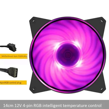 COOLER MASTER MF140 14cm Važiuoklės Ventiliatorius RGB, Ventiliatorius AURA Plokštė Shenguang Sinchroninio CPU Aušinimo Ventiliatorius