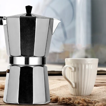 COSTWAY Kavos virimo aparatas Aliuminio Mocha Puodą Aštuoniakampis Kavos Filtras Puodą Europos Kavos Puodelio