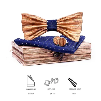 Cravate homme dovanos vyrams 3D Medines peteliškes Vyrų vyrų kaklaraištis Medienos Bowtie 3D Drugelis Medienos peteliškę Gravata dovana necktie