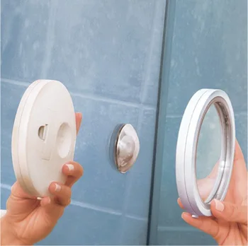 Creative Su Šviesos Makiažo Veidrodis Vonios kambarys siurbtukas Grožio Veidrodis 360 Laipsnių LED Žibintai, 5X Makiažas Tuštybės apšviesti Veidrodėliai