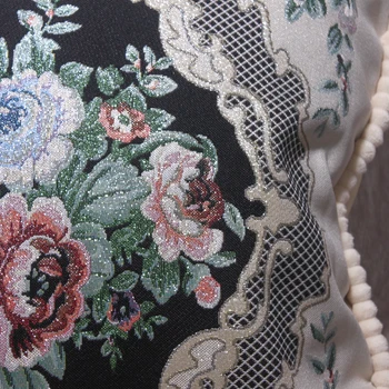 CURCYA Europos Dizaino Elegantiškas Gėlių Sofos Pagalvėlių Apvalkalus Namų dekoro Klasikiniai Aikštėje Derliaus Pagalvės užvalkalą Apima