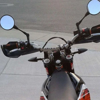 Custom Black Universalios Lankstymo Motociklo Veidrodėlis motociklą valdomi išoriniai galinio vaizdo Veidrodėliai 10mm Už yamaha Honda Suzuki
