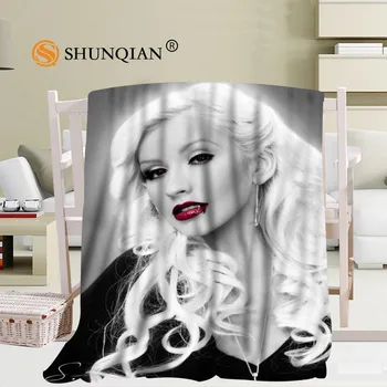 Custom Christina Aguilera Koralų Antklodės Kelionės Sofa Falafel Antklodės minkštutis Šiltas 56x80inch 50X60inch 40X50inch