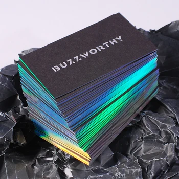 Custom iškiliosios verslo kortelės spausdinimo aukštos kokybės 500gsm juodo popieriaus aukso silve vario folija/spaudos nama kortelės spausdinimas