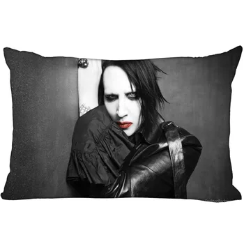 Custom Marilyn Manson Stačiakampio Užvalkalas su užtrauktuku dakimakura Classic Pagalvės užvalkalą dydis 35X45cm 