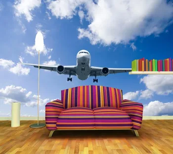 Custom papel de parede, Skrodžiantis Dangų, Debesis tapetai,svetainė, miegamasis, TV foną, sienos 3d sienų freskomis tapetai