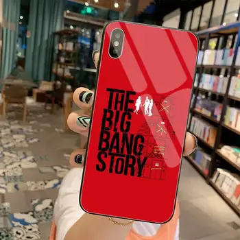 CUTEWANAN Big Bang Teorija TBBT Minkštas Telefono dėklas Grūdintas Stiklas iPhone 11 Pro XR XS MAX 8 X 7 6S 6 Plus SE 2020 atveju