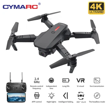 CYMARC M73 Drone 480P/4K HD Kamera FPV Tranai Vaizdo Gyventi Įrašymo Quadcopter Sulankstomas RC Drone Mini Tranai Žaislai VS E58