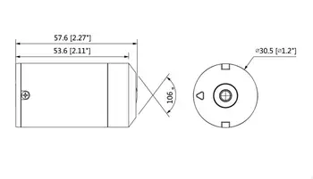 Dahua IPC-HUM8431-L3 4MP Slaptas Tinklo Kameros Objektyvo Vienetas dirbti kartu su IPC-HUM8431-E1