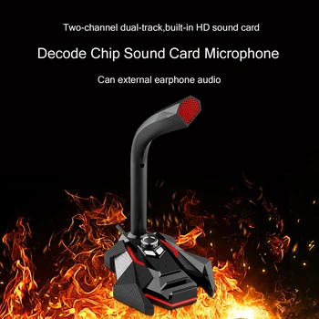 Darbalaukio Bass Mikrofonas, USB, 3.5 mm AUX-2 Modeliai HD Triukšmo Mažinimo Telefonu Konferencijos tiesioginės Transliacijos, Dainavimas Žaidimų Mikrofonas