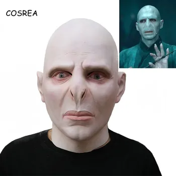 Dark Lord Voldemort Kaukė Cosplay Masque Bosas Latekso Baisu, Baisu Kaukės Terrorizer Helovinas Kostiumas Kaukė Prop Vyrai