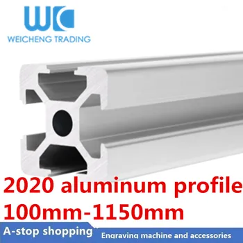 Daug 2020 Aliuminio Profilių Ekstruzijos 100mm, Ilgis 1150mm Linijinis Geležinkelių 200mm 400mm 500mm, 