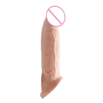 Daugkartinio naudojimo Varpos Rankovė Extender Realistiškas Penis Prezervatyvas Sekso Žaislas Vyrams Gaidys Dildo Didintuvas Atidėti Ejakuliacija Erotika Intymių Žaislų