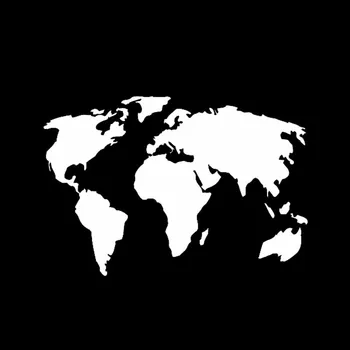 Dawasaru Pasaulio Žemėlapyje Asmenybės Automobilių Lipdukas nuo Saulės Decal Nešiojamas Sunkvežimis Motociklas Auto Apdaila Priedai PVC,18cm*12cm