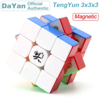 DaYan TengYun 3x3x3 Magnetinio Magic Cube 3x3 Magnetai Profesinės Greičio Įspūdį Antistress Švietimo Žaislai Vaikams