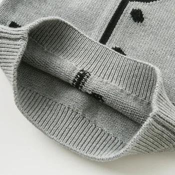 DB11417 dave bella rudens žiemos megzti megztinis kūdikių berniukų ilgomis rankovėmis medvilnės megztinis vaikams, vaikiška viršūnės vaikai