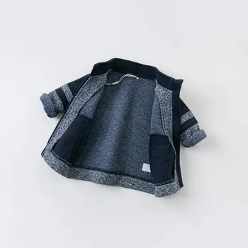 DB14586 dave bella rudenį kūdikių berniukų mados kratinys užtrauktukas kišenės kailio vaikams laisvalaikio viršūnes kūdikiams, vaikiška viršutinių drabužių siuvimas