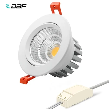 [DBF]Greitas Šilumos Išsklaidymo Pritemdomi LED Downlight 6W 9W 12W 15W Kampas Reguliuojamas Lubų Nišoje Vietoje Šviesos AC 110V, 220V