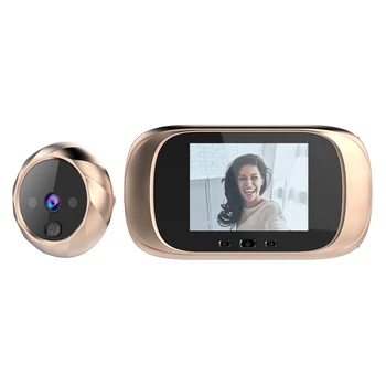 DD1 2.8 colių TFT LCD Ekranas Skaitmeninis Doorbell 0.3 MP ir SPINDULIŲ Naktinio Matymo Elektroninės Durų Akutė Kamera Viewer Durų Varpelis
