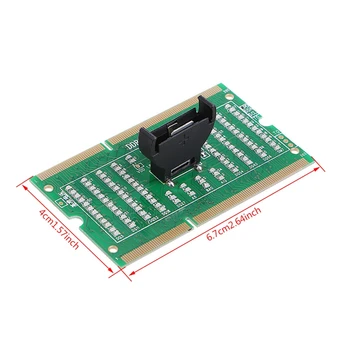 DDR3 Atminties Lizdas Testeris Kortelę su LED Šviesos Nešiojamas Plokštė Sąsiuvinis
